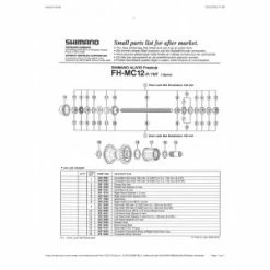 1 Corps De Roue Libre SHIMANO Y3AP98020 FH-M290-7-MC12 Alivio Complete Freewheel Body -Pièces Boutique 1 corps de roue libre shimano y3ap98020 fh m290 7 mc12 alivio complete freewheel body 1