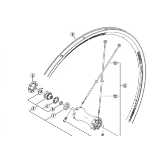 1 Rayon SHIMANO WH-R550 Avant Y4BE98130 286mm 2 1 Rayon SHIMANO WH-R550 Avant Y4BE98130 286mm – Image 2