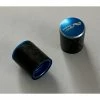 2 Bouchons De Valve NO CONTEST Carbon Caps Shrader Bleu