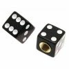 2 Bouchons De Valve TRIK TOPZ Dé Caps Shrader Noir