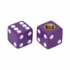 2 Bouchons De Valve TRIK TOPZ Dé Caps Shrader Violet