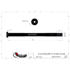 Carbon-Ti Axe De Cadre CARBON TI X-Lock X-Maxle ABP 192mm ((Trek, Devinci Split Pivot)) -Pièces Boutique axe de cadre carbon ti x lock x maxle abp 192mm trek 2014 2016 2