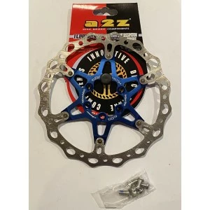 Disque De Frein A2Z Teppan-Yaki Oval 160mm 6 Trous Bleu 1 Disque De Frein A2Z Teppan-Yaki Oval 160mm 6 Trous Bleu