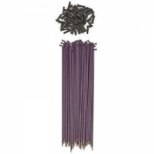 Pack De 50 Rayons SHADOW CONSPIRACY Straight Spokes Acier / 184mm Violet (BMX 20") 1 Pack De 50 Rayons SHADOW CONSPIRACY Straight Spokes Acier / 184mm Violet (BMX 20")