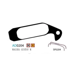 Plaquettes ASHIMA AD0204-SM Semi Metal MAGURA Gustav M -Pièces Boutique plaquettes ashima ad0201 sm semi metal magura gustav m 1