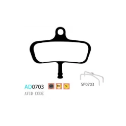 Plaquettes ASHIMA AD0703-SM Semi Metal AVID CODE Avant 2011) -Pièces Boutique plaquettes ashima ad0703 sm semi metal avid code 1