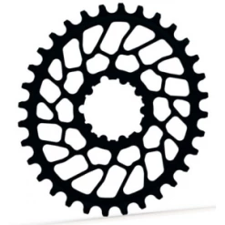 Plateau ABSOLUTE BLACK OVAL 34t Pour Sram BB30 Ou Superboost / Style XX1 / Offset 0mm