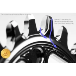 Plateau ABSOLUTE BLACK OVAL Superboost 30/32/34 Dents Offset 0mm -Pièces Boutique plateau absolute black oval superboost 303234 dents offset 0mm 3