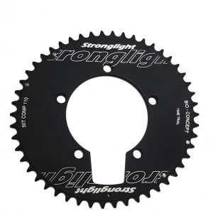 Plateau STRONGLIGHT BIO CONCEPT CT2 110mm 50 Dents Extérieur 10/11v. Noir Oval Time Trial CLM TT 1 Plateau STRONGLIGHT BIO CONCEPT CT2 110mm 50 Dents Extérieur 10/11v. Noir Oval Time Trial CLM TT