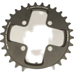 Plateau STRONGLIGHT CT2 Shimano XTR 64mm 30 Dents 2x10 Noir Ceramic Teflon