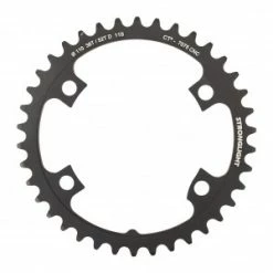 Plateau STRONGLIGHT Shimano Dura Ace FC-R9100 CT2 110mm 38 Dents Intérieur 11v. Noir Ceramic Teflon